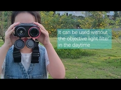 مناظير رقمية للرؤية الليلية بالأشعة تحت الحمراء بشاشة LCD عريضة 3.5 بوصة