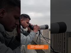 رمادي 20-60x80 مناظير بقعة عدسة HD تلسكوب للبالغين مشاهدة الحياة البرية مراقبة الطيور